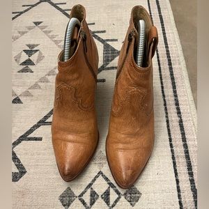 Frye brown booties 8M